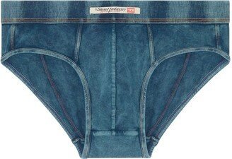 Denim-Effect Cotton Briefs