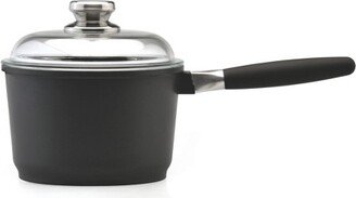 Scala Non-stick Cast Aluminum 7'' Saucepan 2.2Qt., Detachable Handle, Glass Lid