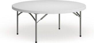 72-inch White Plastic Folding Table