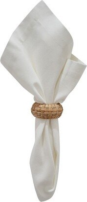 Rattan Woven Napkin Ring Set of 4