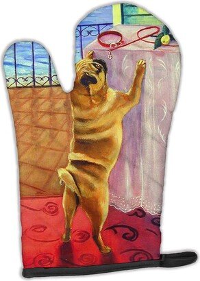 Helping Himself Fawn Pug Oven Mitt