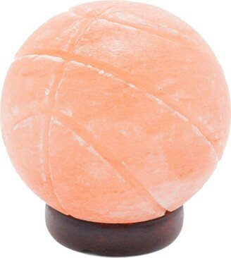 Pink Himalayan Salt Basketball Lamp