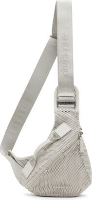 Gray Small G-Zip Triangle Bag