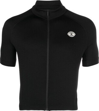 Black Zip-Up Performance Top