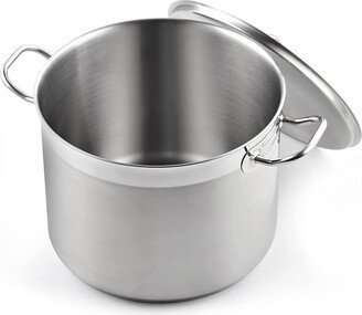 Professional Stainless Steel Stockpot With Lid 16-qt