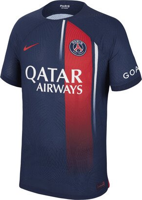 Achraf Hakimi Paris Saint-Germain 2023/24 Match Home Men's Dri-FIT ADV Soccer Jersey in Blue