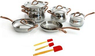 Ouro 18/10 Stainless Steel 14 Piece Cookware Set