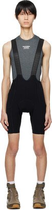 Black Essential Bib Shorts