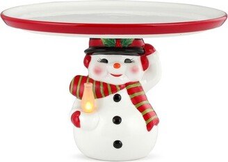 Mr. Christmas LED Nostalgic Ceramic Cake Plate - 10