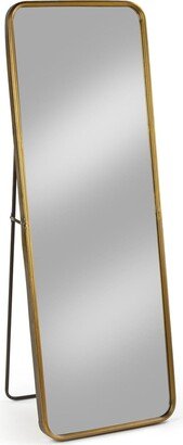 Tripar International, Inc. 55 Gold Metal Floor Mirror with Easel Back