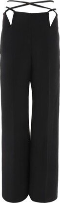 V-Wire Straight-Leg Cut-Out Trousers