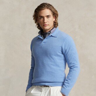 Cashmere Polo-Collar Sweater-AA