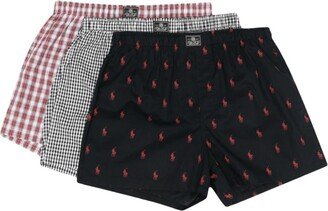 Logo-Patch Cotton Boxers (Pack Of Three)