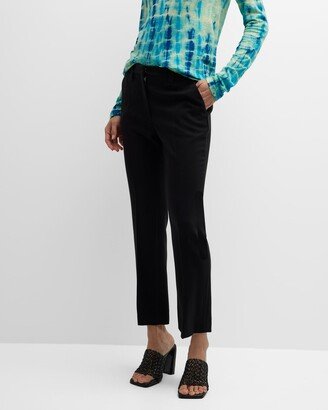 Slim-Leg Crop Suiting Pants