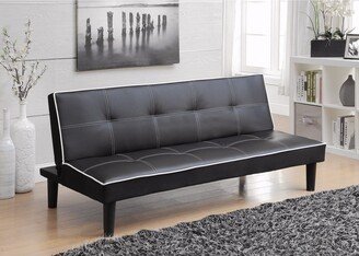 Contemporary Sofa Bed, Black