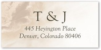 Wedding Address Labels: Graceful Whisper Address Label, Beige, Address Label, Matte