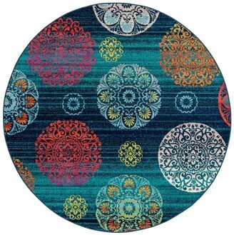 Bayshore Home Camelia Cam-01 7' x 7' Round Area Rug