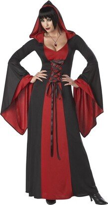 Deluxe Hooded Robe Women's Costume (Red), X-Small