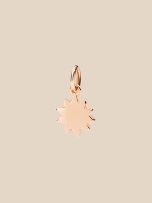 Sun charm in 9 kt rose gold