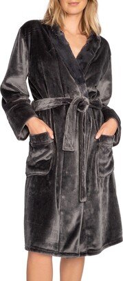 Luxe Plush Faux Fur Trim Robe