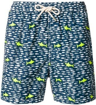 Shark Print Swim Shorts