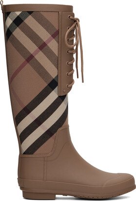 Brown Vintage Check Boots