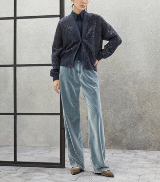 Velvet Wide Trousers