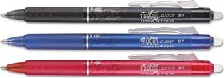 Pilot FriXion Clicker Erasable Gel Ink Retractable Pen Assorted Ink .7mm 3/Pack 31467