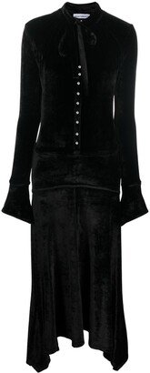 Rabanne Asymmetric Velvet Dress