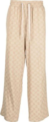 Logo-Print Wide-Leg Trousers-AC