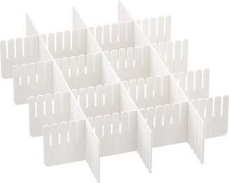 3-Tier Cart Adjustable Divider White Pkg/7