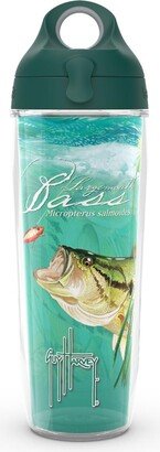 Tervis Guy Harvey - Largemouth Bass Made in Usa Double Walled Insulated Tumbler Travel Cup Keeps Drinks Cold & Hot, 24oz Water Bottle, Lidded - Open M