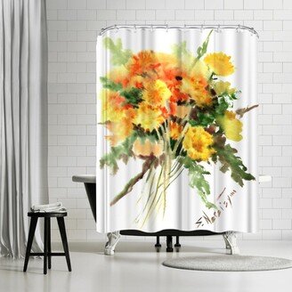 71 x 74 Shower Curtain, Dandolions by Suren Nersisyan