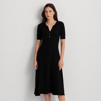 Ralph Lauren Cotton Fit-and-Flare Dress