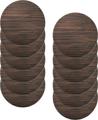 Set Of 12 Pine Round Charger Plates