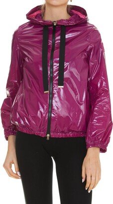 High-Shine Drawstring Jacket-AA