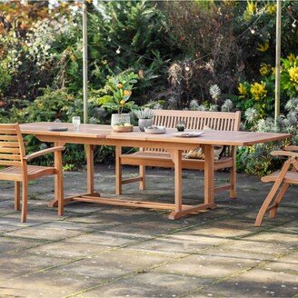 Marconi Wood Garden Extending Dining Table