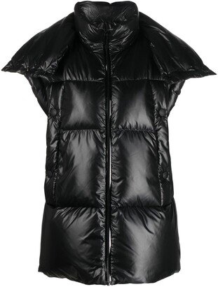 High-Neck Padded Gilet-AD