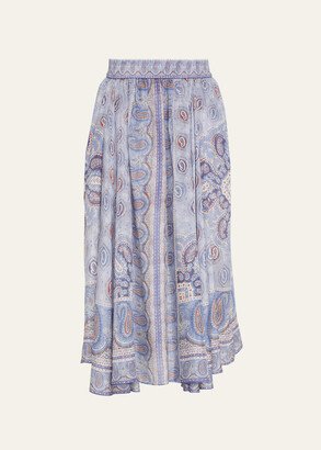 Vitali Paisley Maxi Skirt-AA