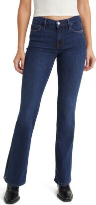 Le Mini Seamed Split Hem Bootcut Jeans