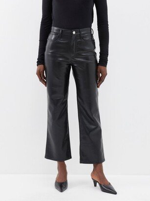 Le Jane Recycled-leather Blend Trousers