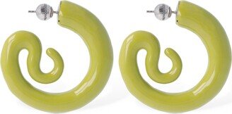 Serpent M hoop earrings