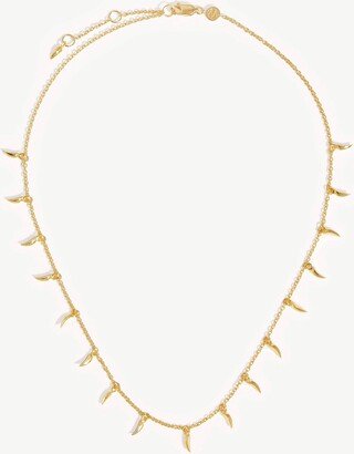 Lucy Williams Mini Fang Necklace | 18ct Gold Plated Vermeil