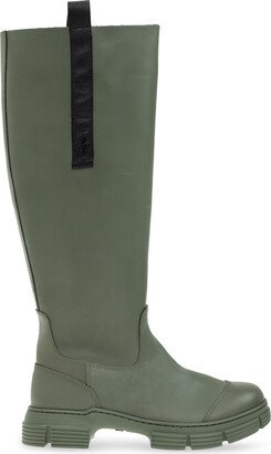 Rain Boots With Logo - Green