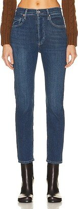 Jolene High Rise Vintage Slim in Blue-AC