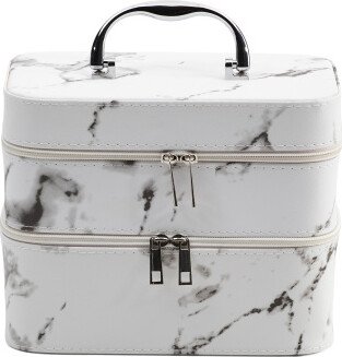 TJMAXX Marble Double Zipper Train Case For Women