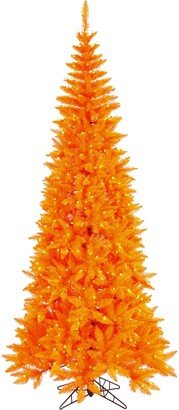 9' Orange Fir Slim Artificial Christmas Tree