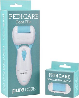 Purecode Pedicare Foot File with 2 Extra Replacement Files, 2 Piece