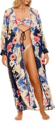 Isabelle Ross Floral Print Cover-Up Wrap