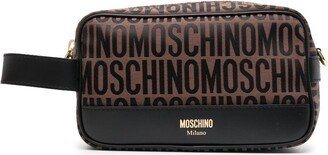 Logo-Print Wash Bag-AD